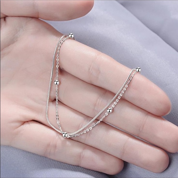 925 sterling silver anklet - Picture 3 of 4